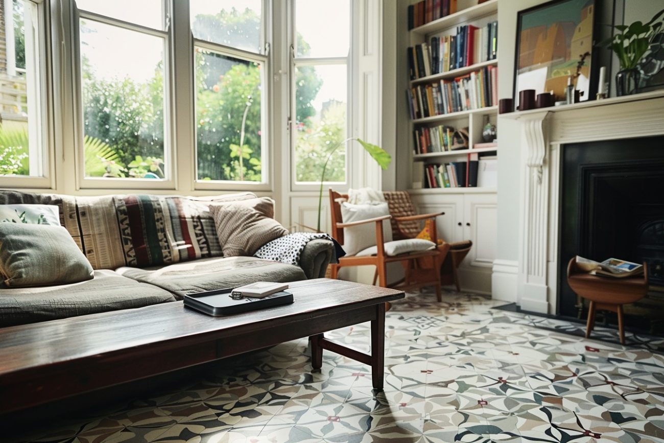 a Victorian townhouse living room in Hampstead Heath, London